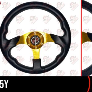 VOL805Y VOLANTE DEPORTIVO NEGRO AMARILLO